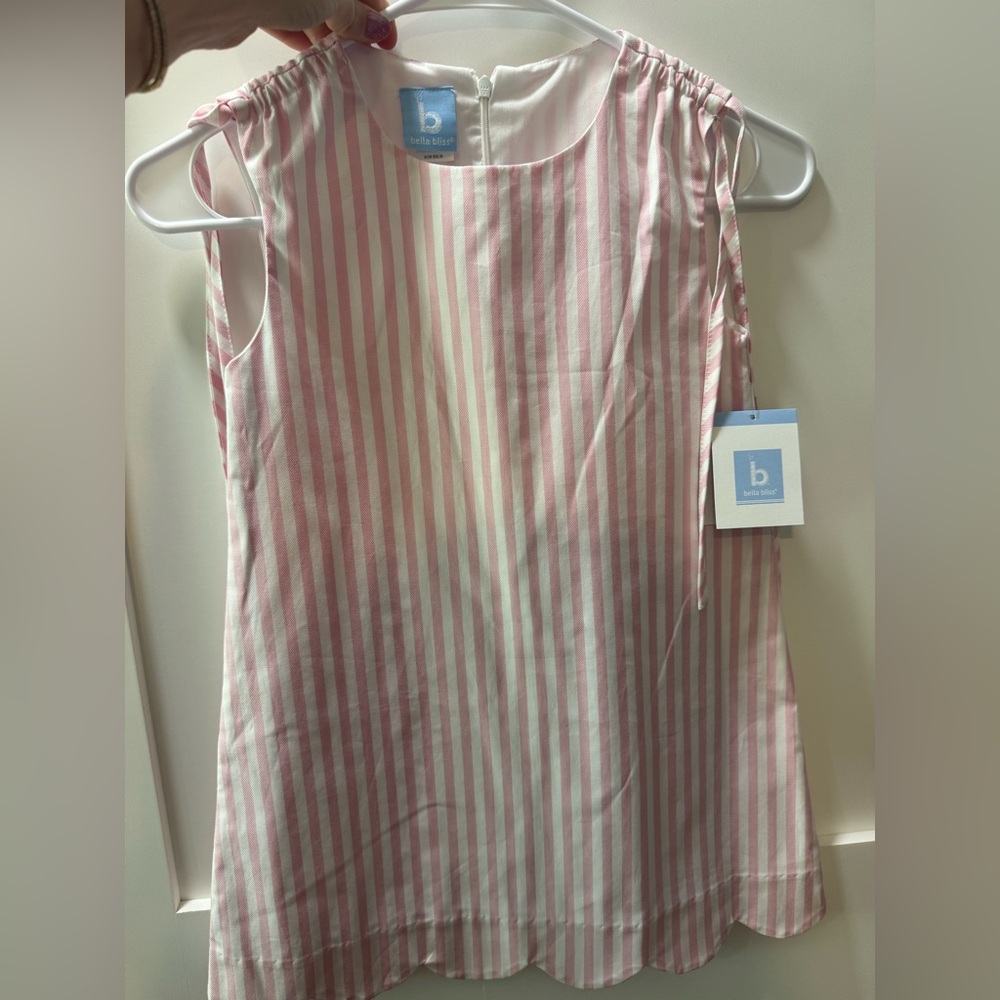 Bella Bliss Pink and White Striped Top